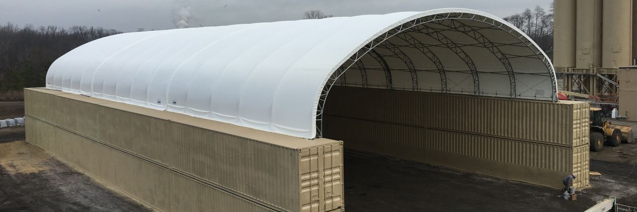 The meme is an image of a large, white, inflatable dome-shaped structure. The text "I'm not a morning person" appears on a sign in the foreground, implying that the dome is a giant, inflatable bed that a person is using to sleep in.